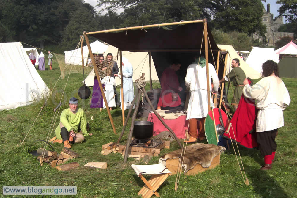 Hastings re-enactors at rest